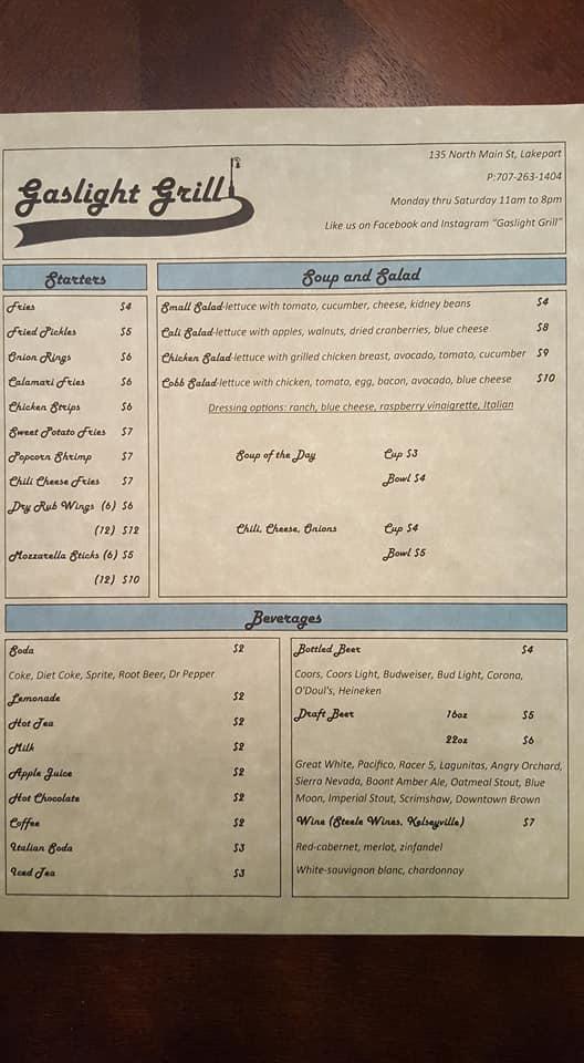 Gaslight Grill Menu image 3