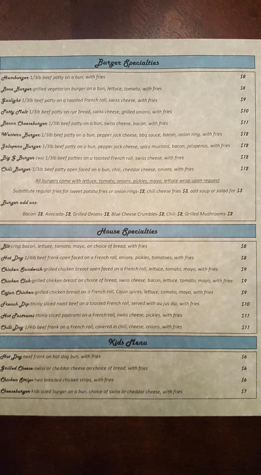 Gaslight Grill Menu image 4