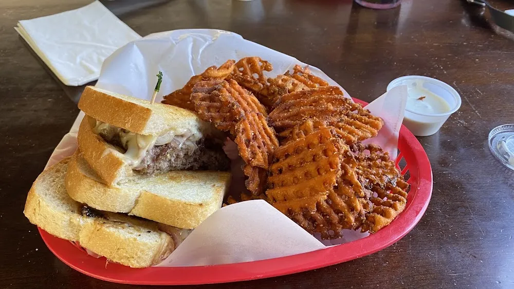 Ruben with Sweet Potato Fries